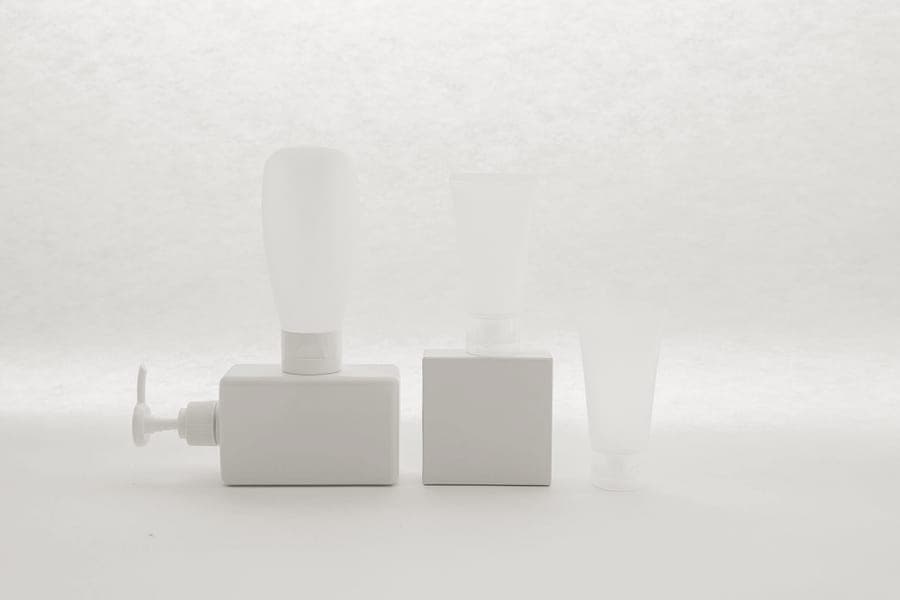 Rigid small travel bottles with screw caps
