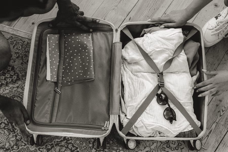 A lightweight softside cabin bag with front pockets