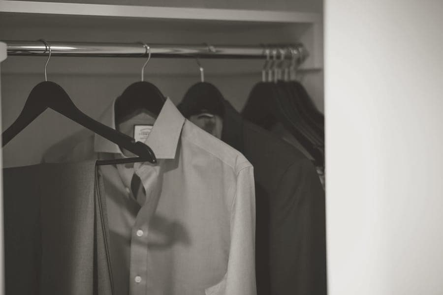 A long breathable garment bag for a dress