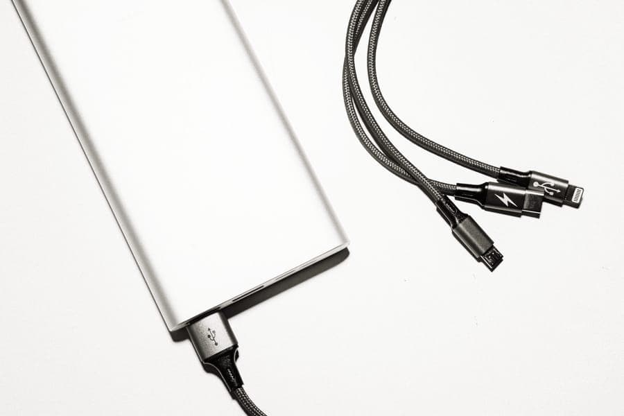 A small pocket-sized power bank
