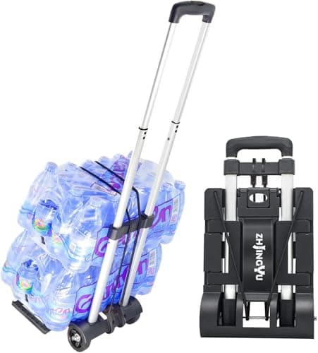 ZHJINGYU Folding Aluminum Trolley